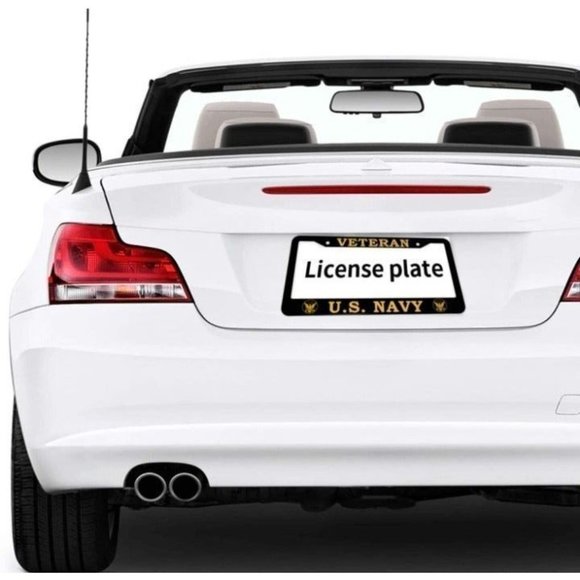 Veteran U.S. Navy License Plate Frames - Picture 2 of 3